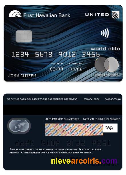 Hawaii United Credit mastercard